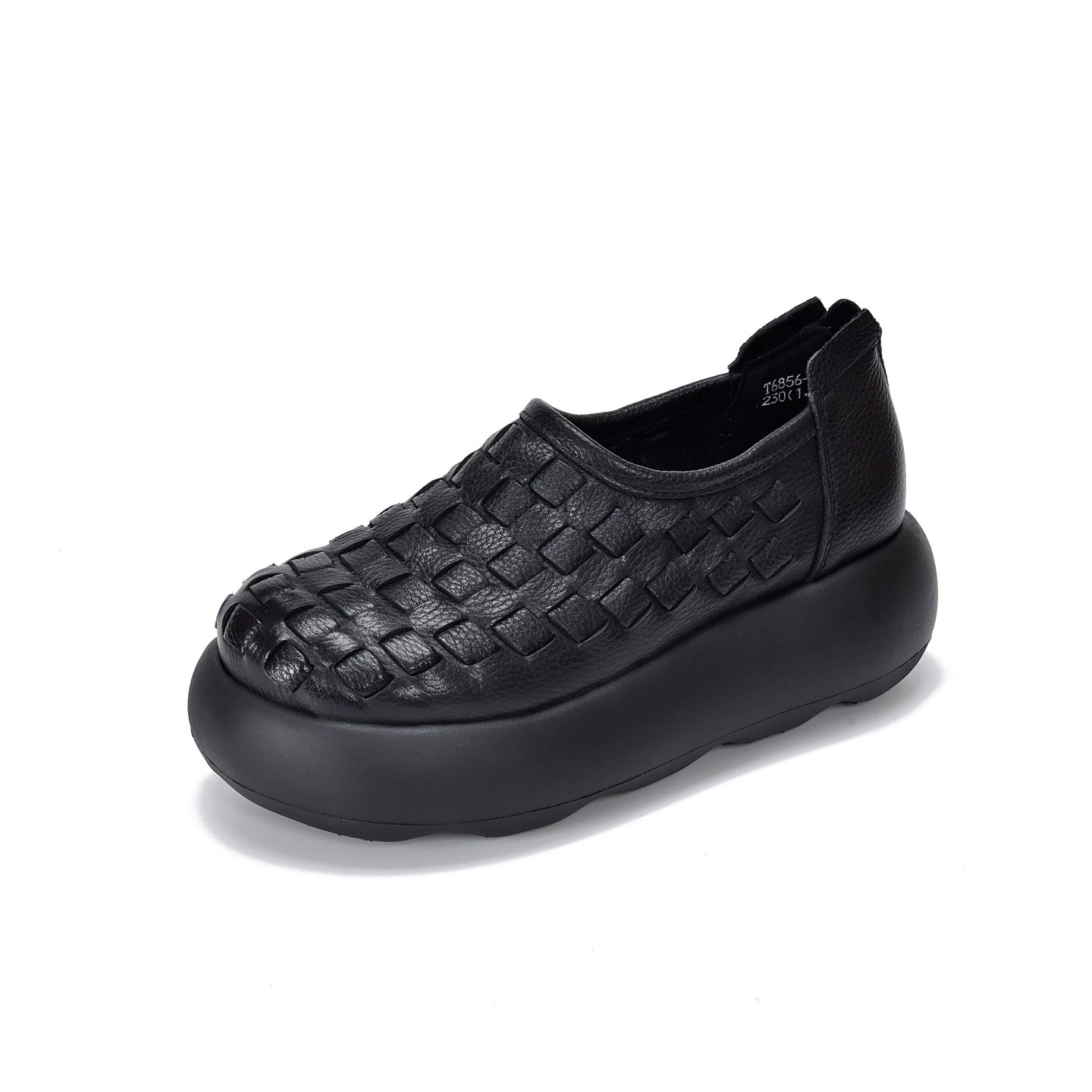 Women's Hand-woven Platform Round Head Genuine Spring Women's Shoes
