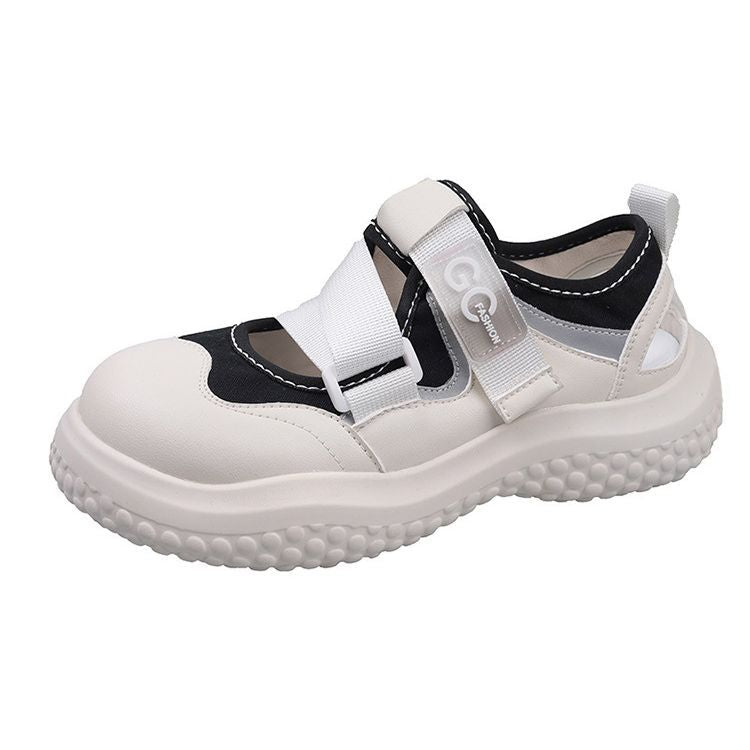 Women's Size Genuine Sports Autumn Velcro Closed Toe Casual Shoes