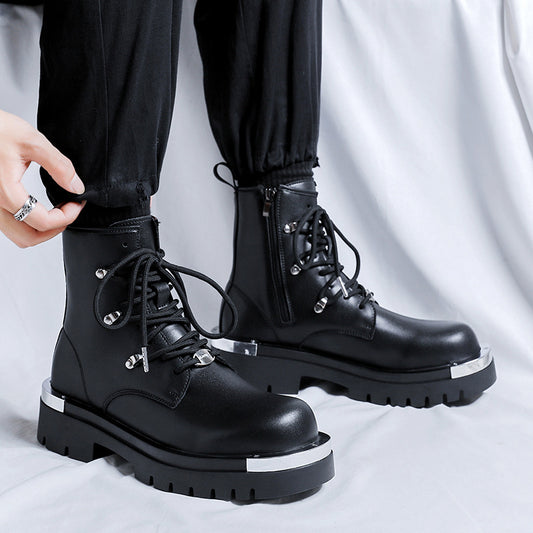Trendy High Top Retro British Style Boots