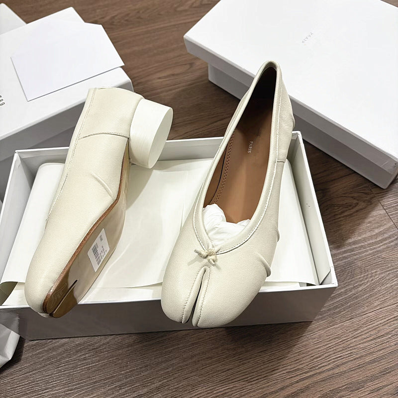 Women's High Version Mid Full Trotter Ballet Heels