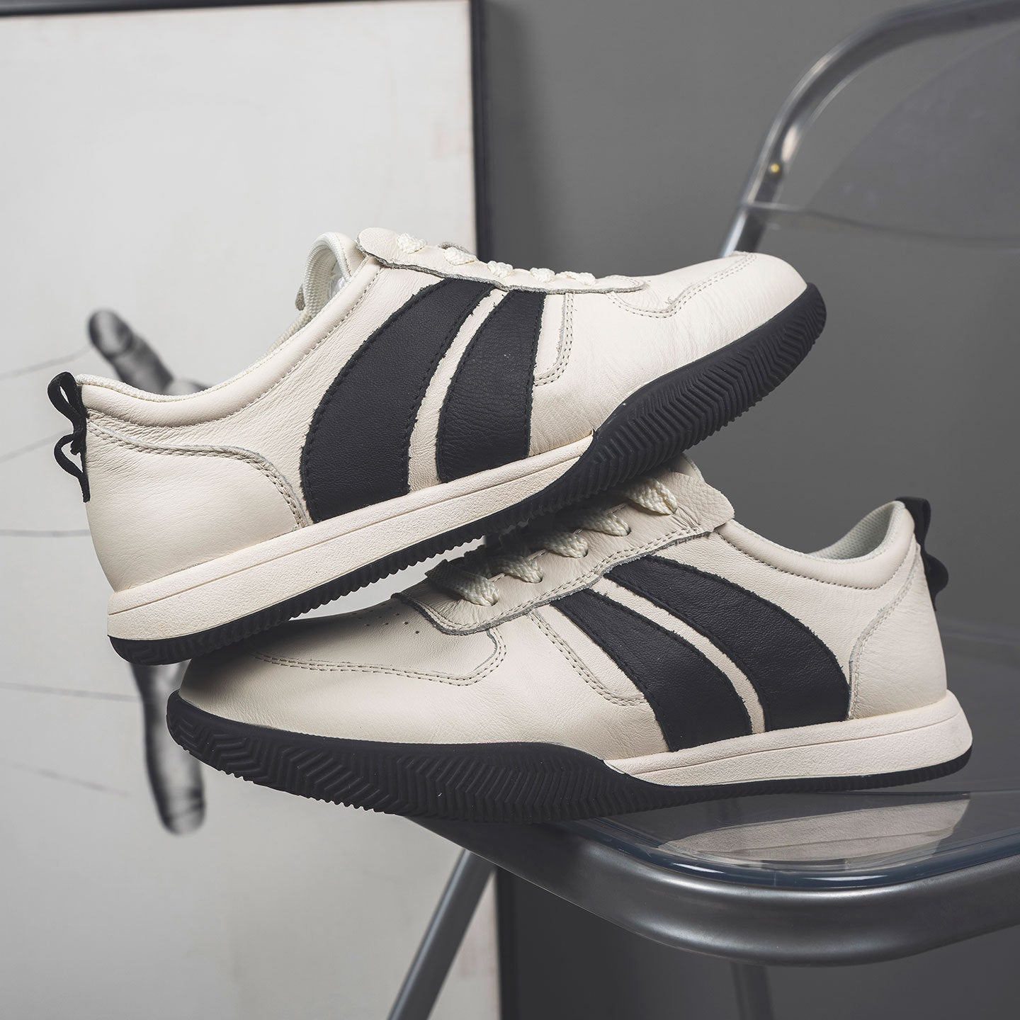 Men's Layer Cowhide Spring Pumps Genuine German Training Outdoor Men's Board Shoes