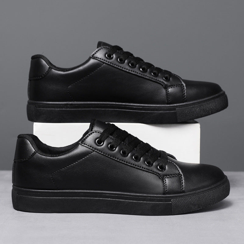 Men's Plus Size White Pure Surface Sneakers
