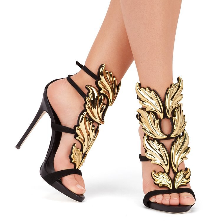 New Women's Runway Leaves Summer Roman Women's Fashion Shoes