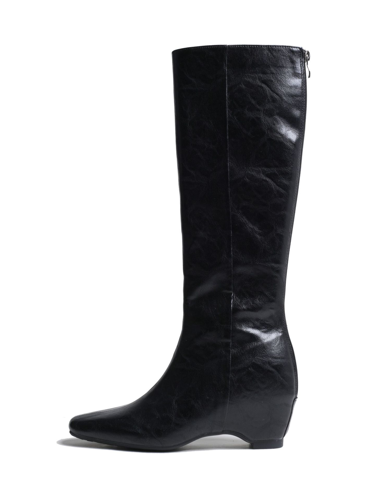 Women's Increasing Insole Black Plus Veet Skinny High Boots