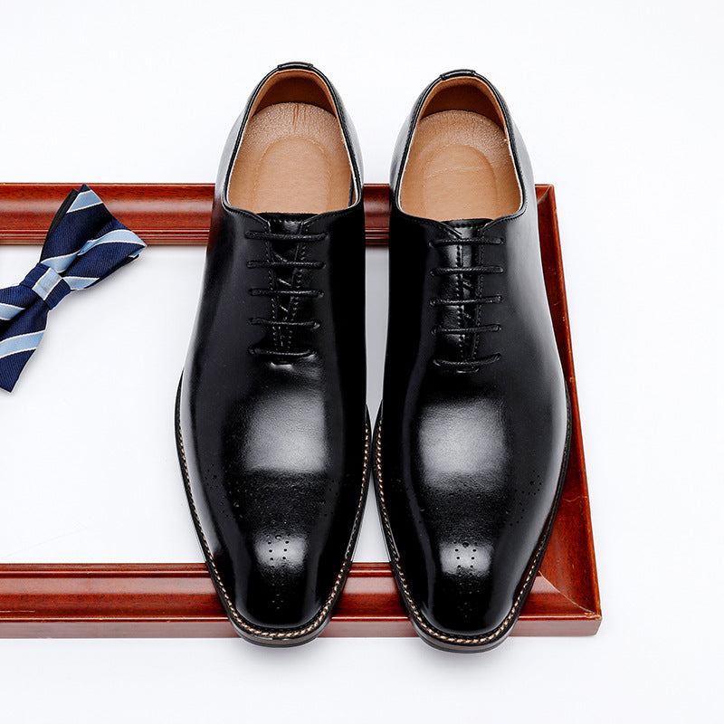 Men's Wear Height Increasing Authentic British Style Leather Shoes