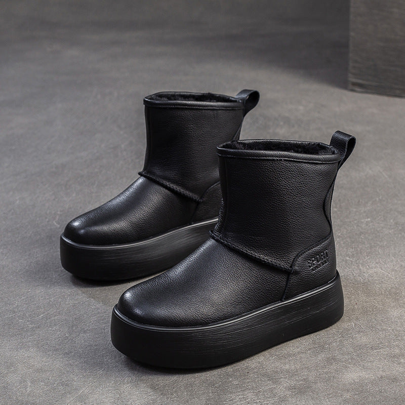 Women's Dong Fleece-lined Warm Korean Ankle Leisure Women's Shoes