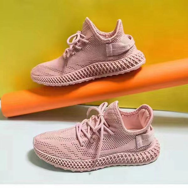 Women's Autumn Breathable Korean Versatile Flying Woven Sneakers