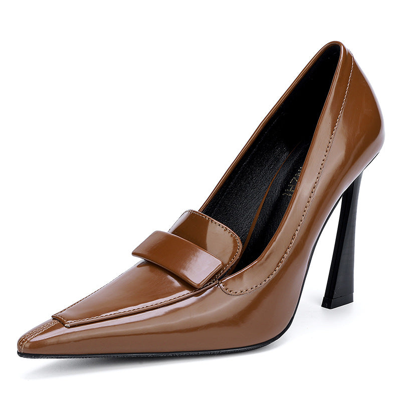Women's French Style Temperament High Pointed Stiletto Fashionable Heels