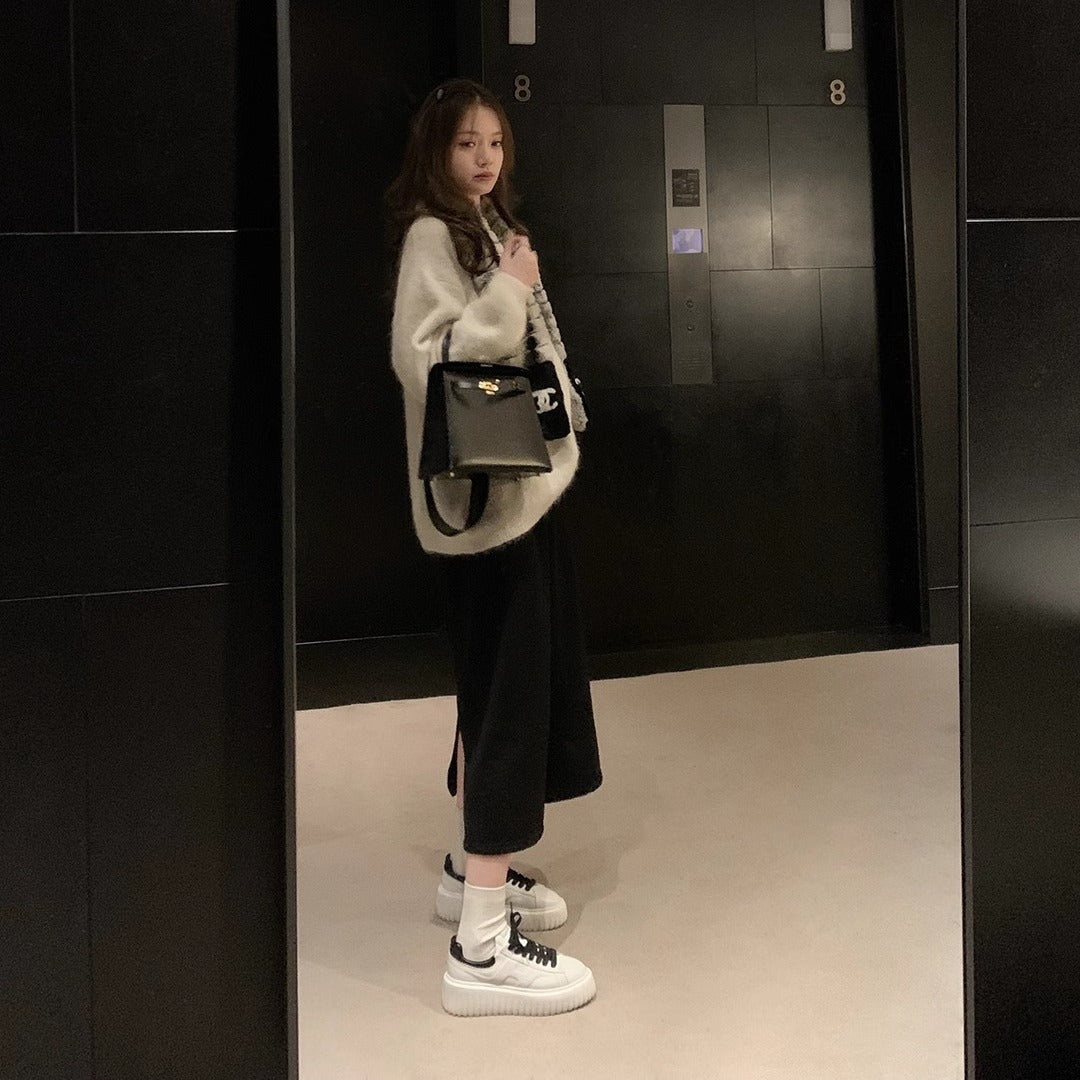 Women's Muffin Soft Sports College Style Biscuit Casual Shoes