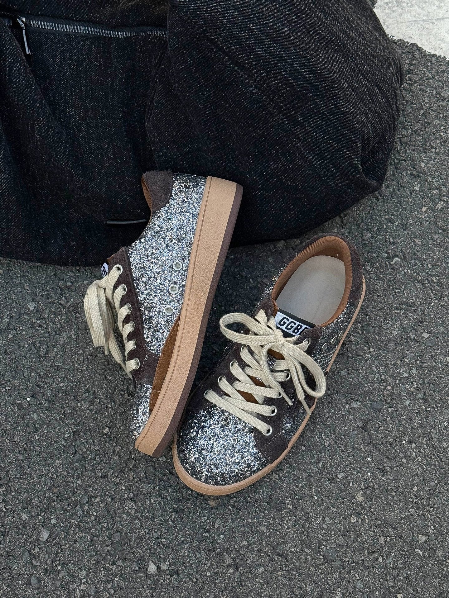 Women's Distressed Star Pattern Spring Fashion Flat Women's Casual Shoes