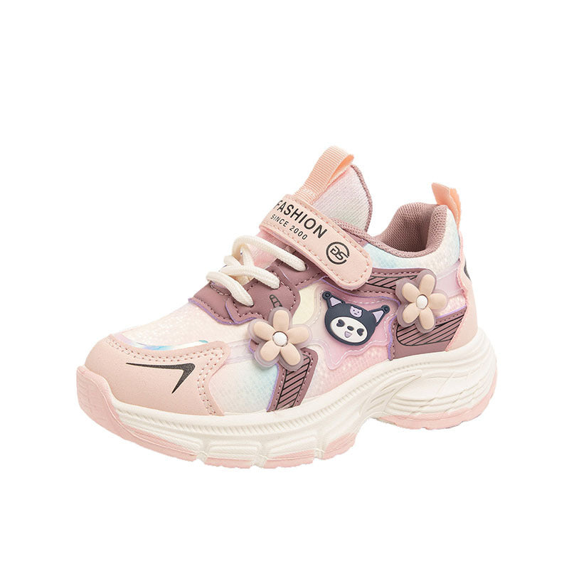 Korean For Middle Big Schoolgirl Running Kid's Sneakers