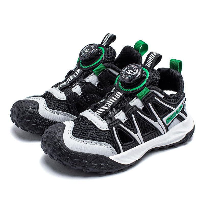 Children's Summer Rotating Buckle Boys Closed Toe Kid's Sandals