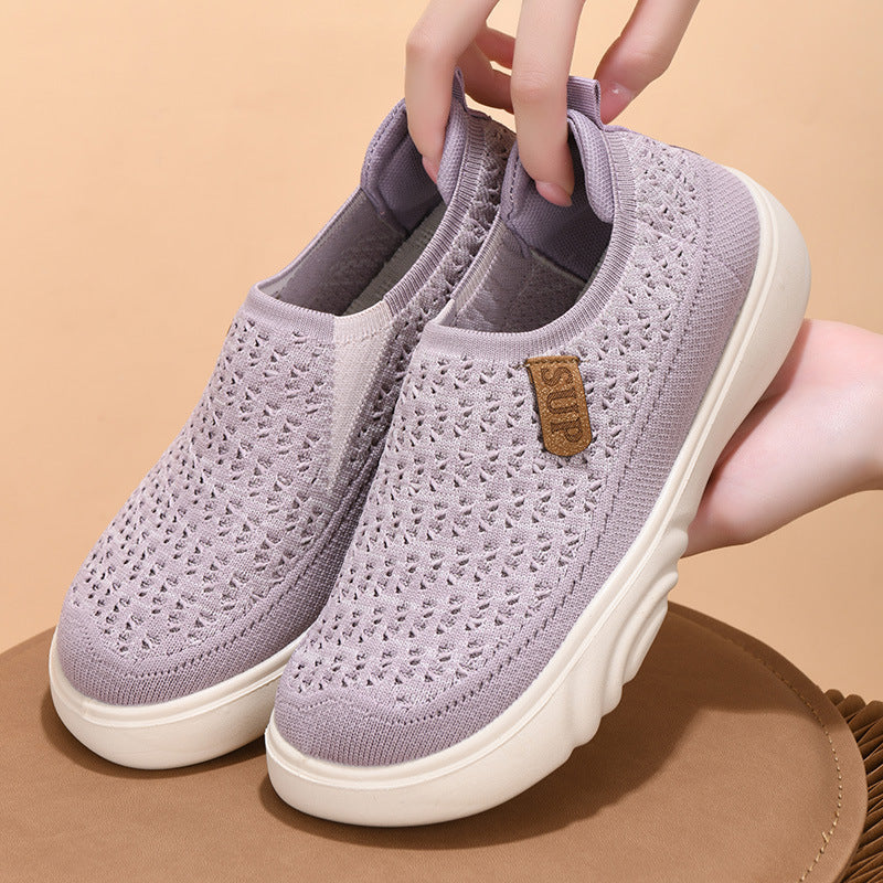 Women's Cloth Single Soft Bottom Comfortable Slip-on Women's Shoes