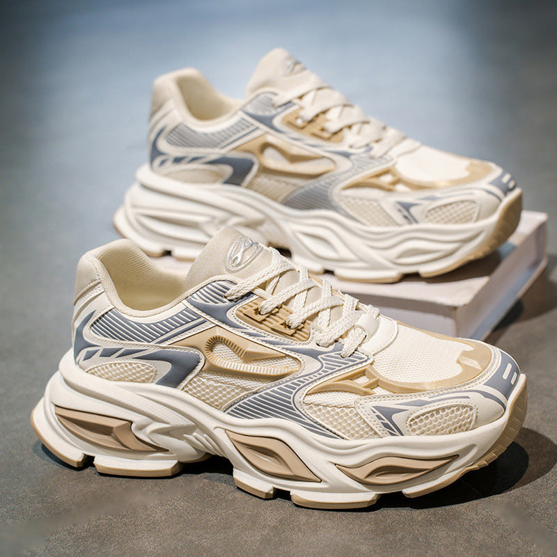 Men's Autumn Breathable Trendy Platform Height Increasing Running Men's Shoes