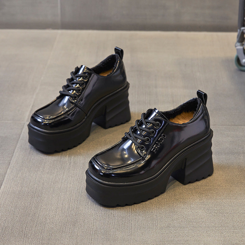 Women's British Style Thick Bottom Platform Fashion Women's Shoes