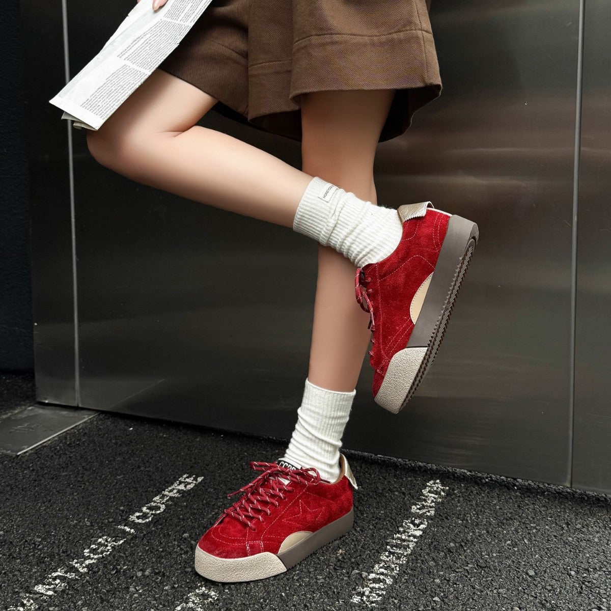 Women's Autumn Leisure Sports German Training Board With Heels