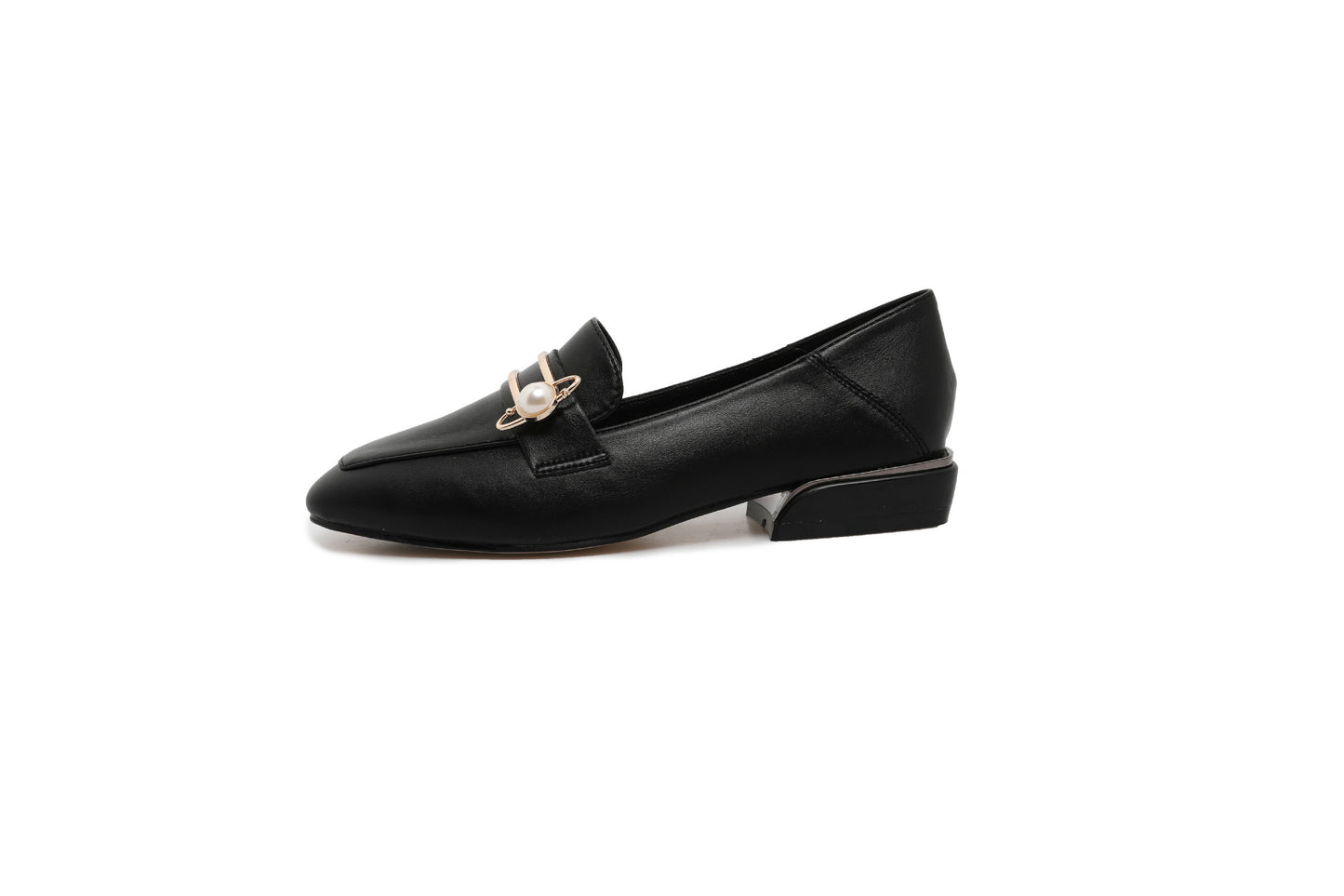 Women's Vintage Female Square Toe Pumps Chunky Women's Shoes