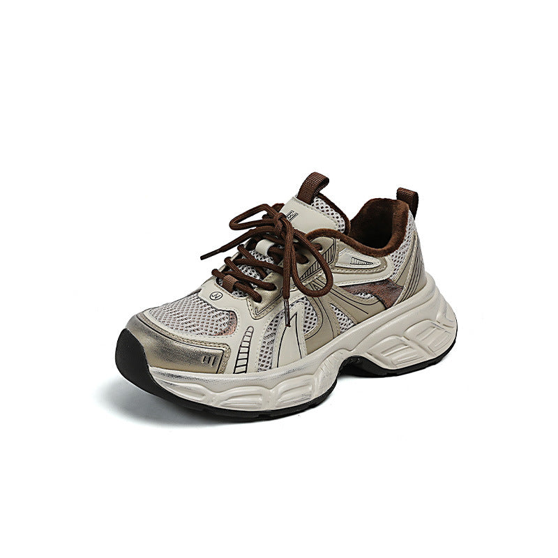 Women's Thick-soled Small Elevator Wild Clunky Sneakers