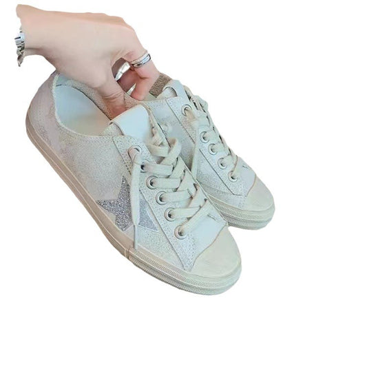 Women's Grape Mom Retro Round Toe Versatile Casual Shoes