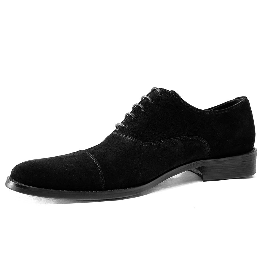 Men's British Gentleman Comfortable Breathable Wearable Derby Leather Shoes