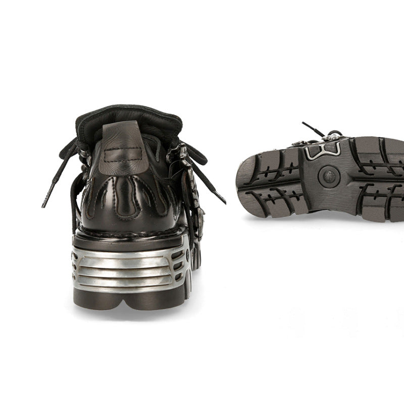 Women's & Men's Retro Rock Dark Punk Metal Niche Women's Casual Shoes