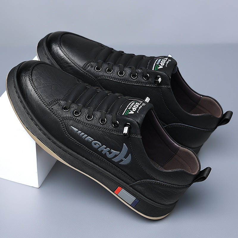 Men's Autumn Cowhide Retro Lightweight Breathable Trendy Leather Shoes