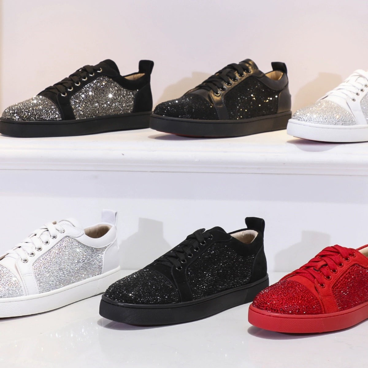 Men's Rivet Red Sole Trendy Flat Breathable Men's Board Shoes