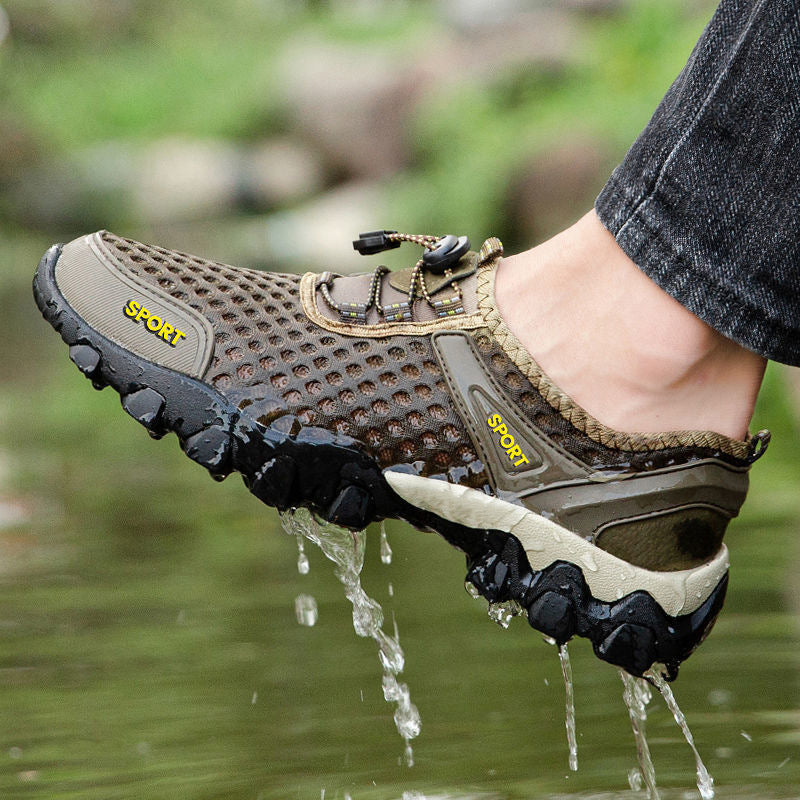 Men's Outdoor Breathable Wading Hollow Mesh Surface Sneakers