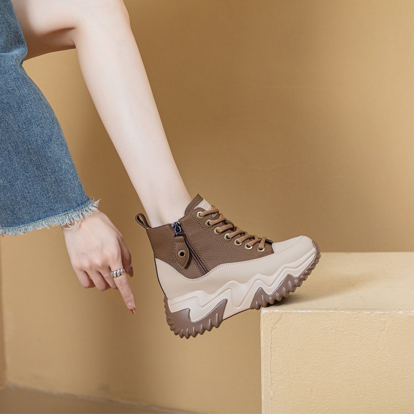 Women's Small Elevator Wild Fashion Platform Dad Women's Sports Shoes