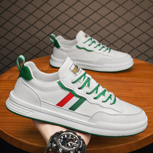 Men's Autumn Fashionable Versatile Comfortable Breathable Green Sneakers