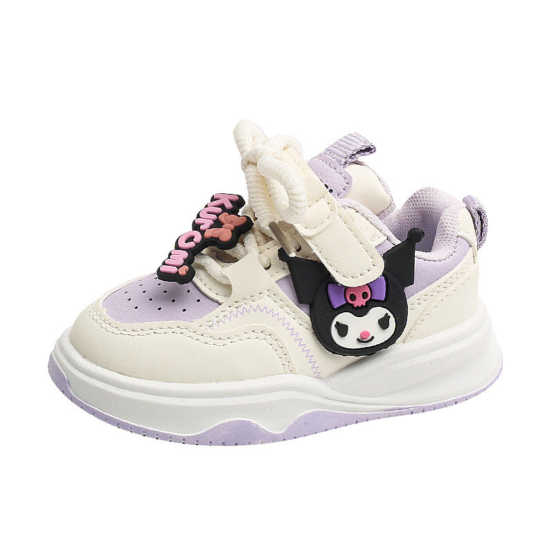 Children's Cute Cartoon Soft Bottom Magic Stick Kid's Sneakers