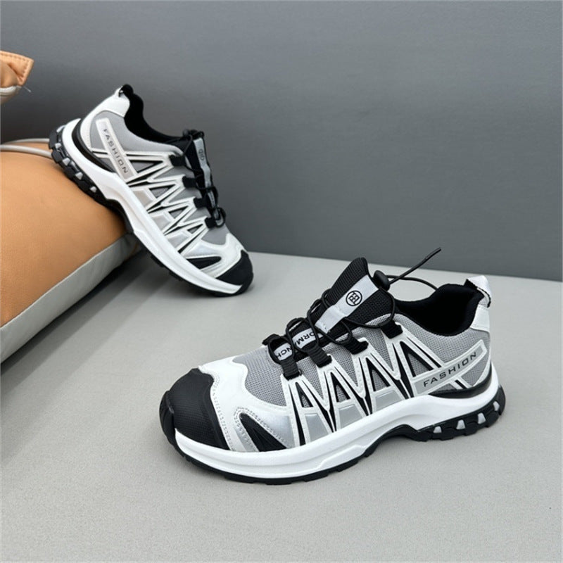 Men's Platform Korean Color Matching Comfortable Breathable Casual Shoes
