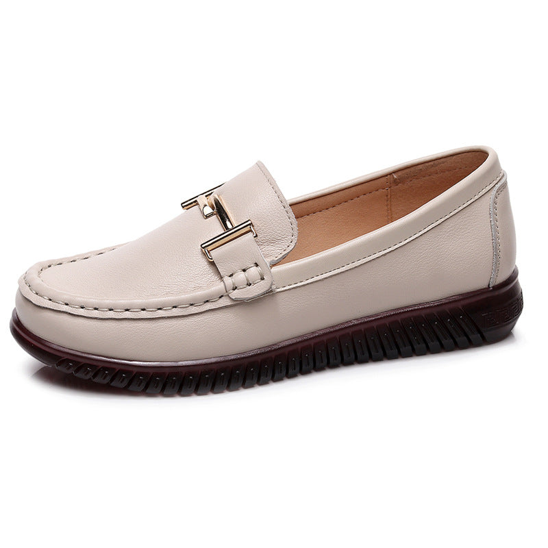 Women's Pumps Leisure Small Soft Bottom Slip-on Genuine Casual Shoes