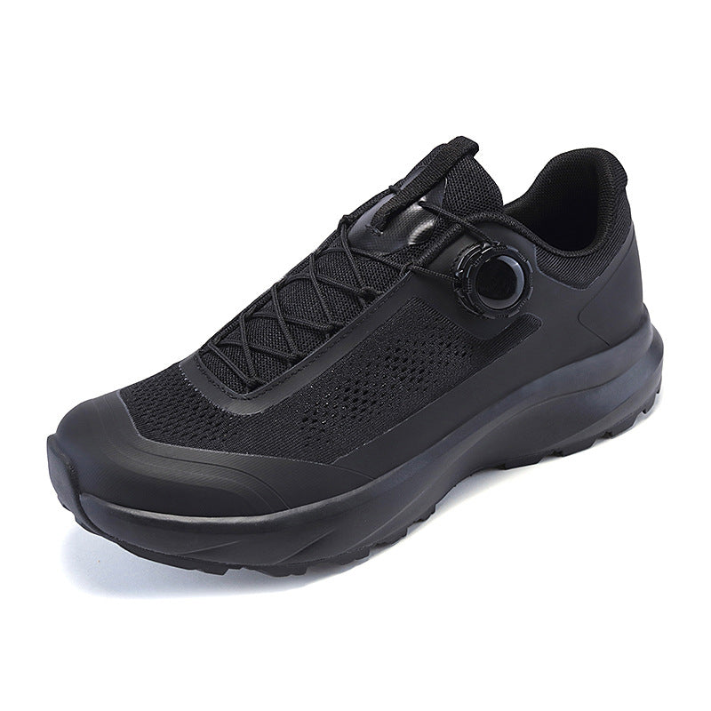 Men's Button Ultra Light Breathable Mesh Surface Sneakers