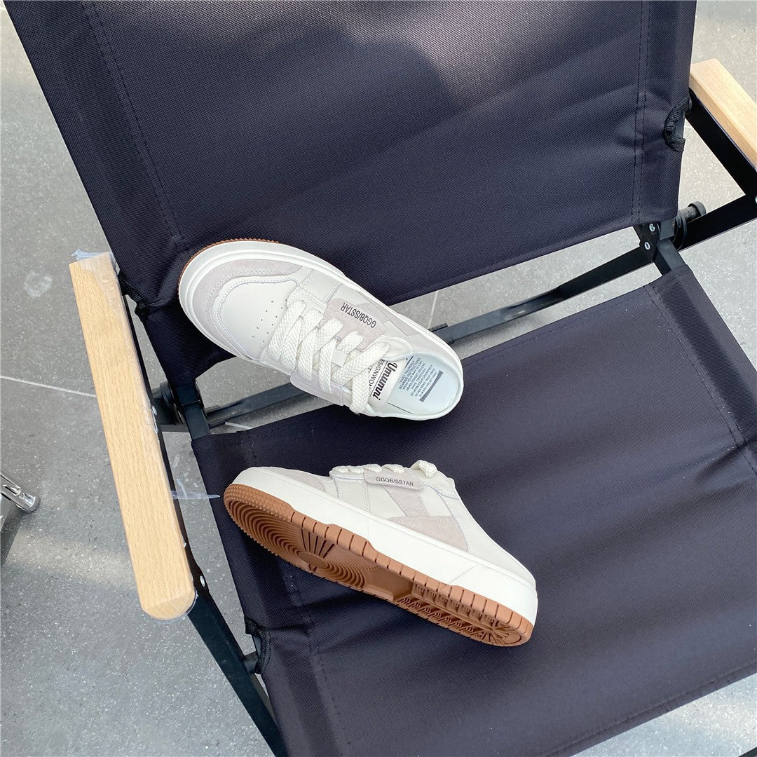 Women's Lace Up Semi Summer Platform White Sandals