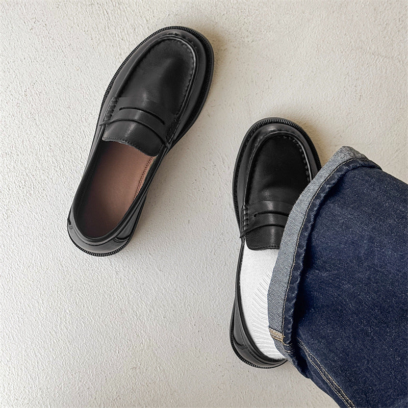 Retro Slip-on Lazy Business Commute Wide Loafers