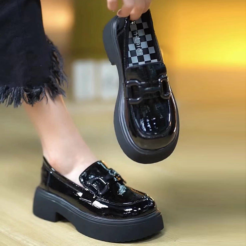 Women's Platform Spring Slip-on Pumps Authentic British Women's Fashion Shoes