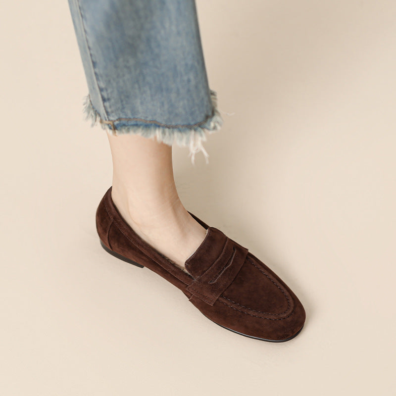 Women's Fleece Lined For Warm Low Slip-on Loafers
