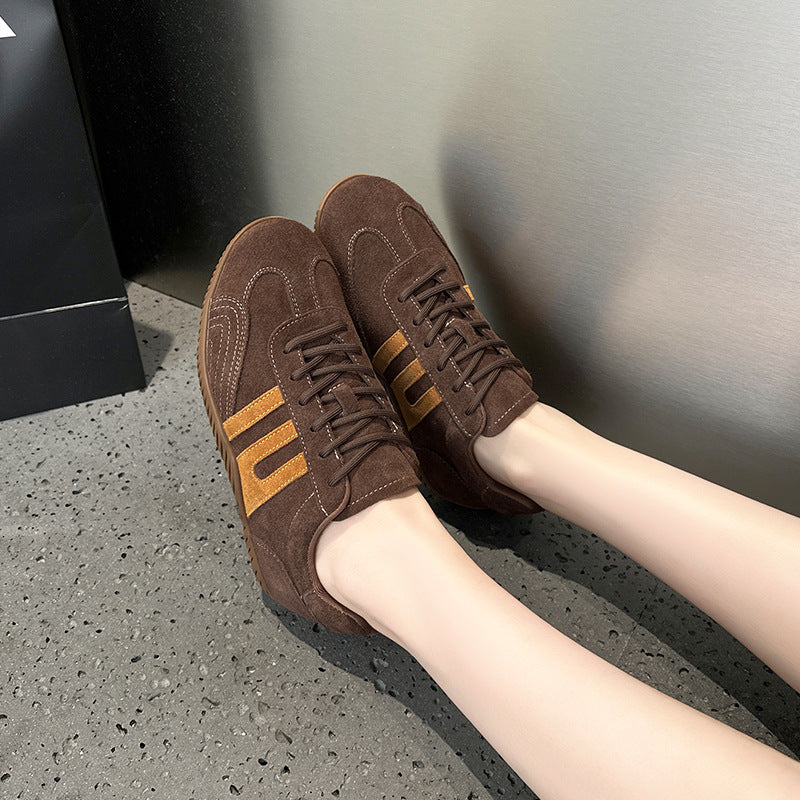 Women's German Training Breathable Round Toe Flat Casual Shoes