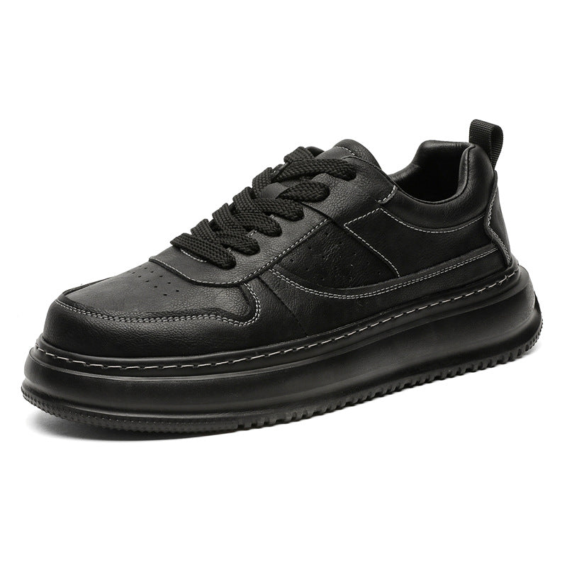 Men's Board Height Increasing Outdoor Martin Spring Men's Casual Leather Shoes