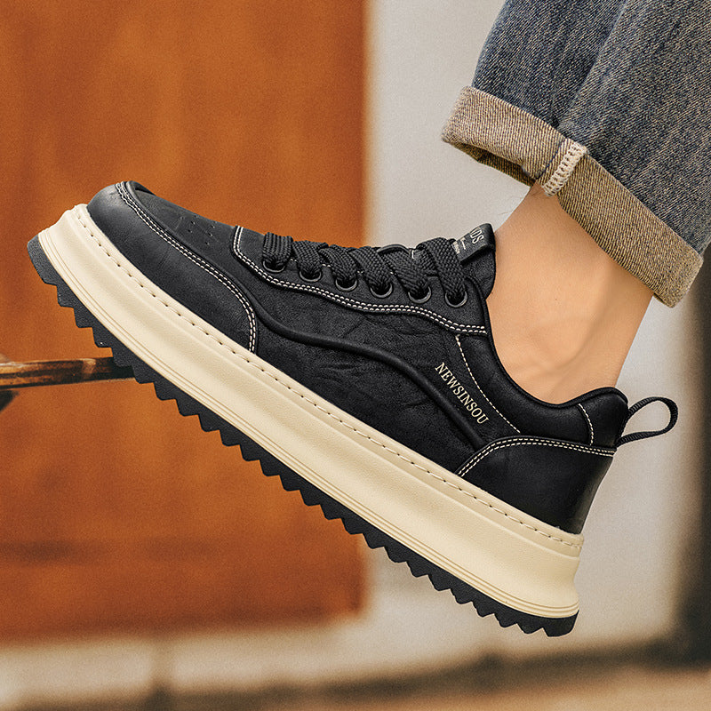 Men's Springtide Thick-soled Heighten Soft Bottom Sports Men's Board Shoes