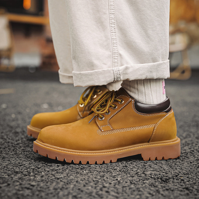 Men's Martin Lan Oxford Outsole Motorcycle Vintage Boots