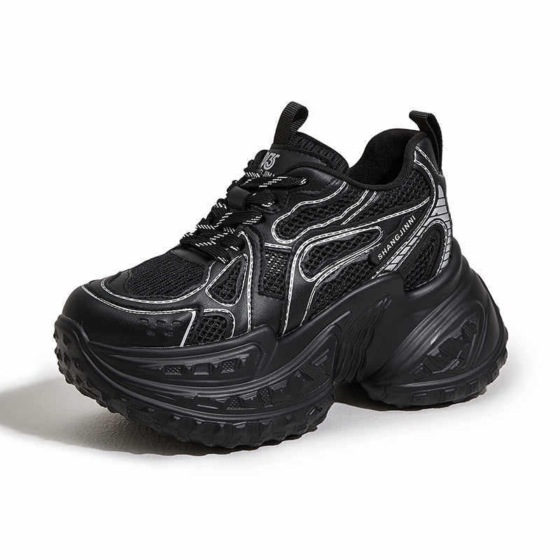 Women's & Men's Graceful Dad Platform Small Hidden Men's Shoes
