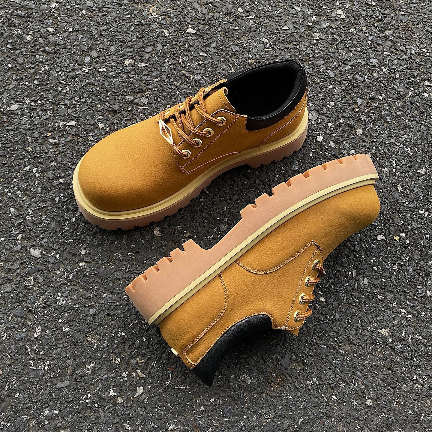 Men's Outdoor Derby Big Toe Thick Bottom Increased Men's Casual Shoes