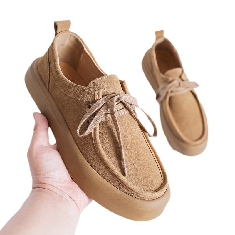 Cool Men's Fashion Suede Spring Green Sneakers