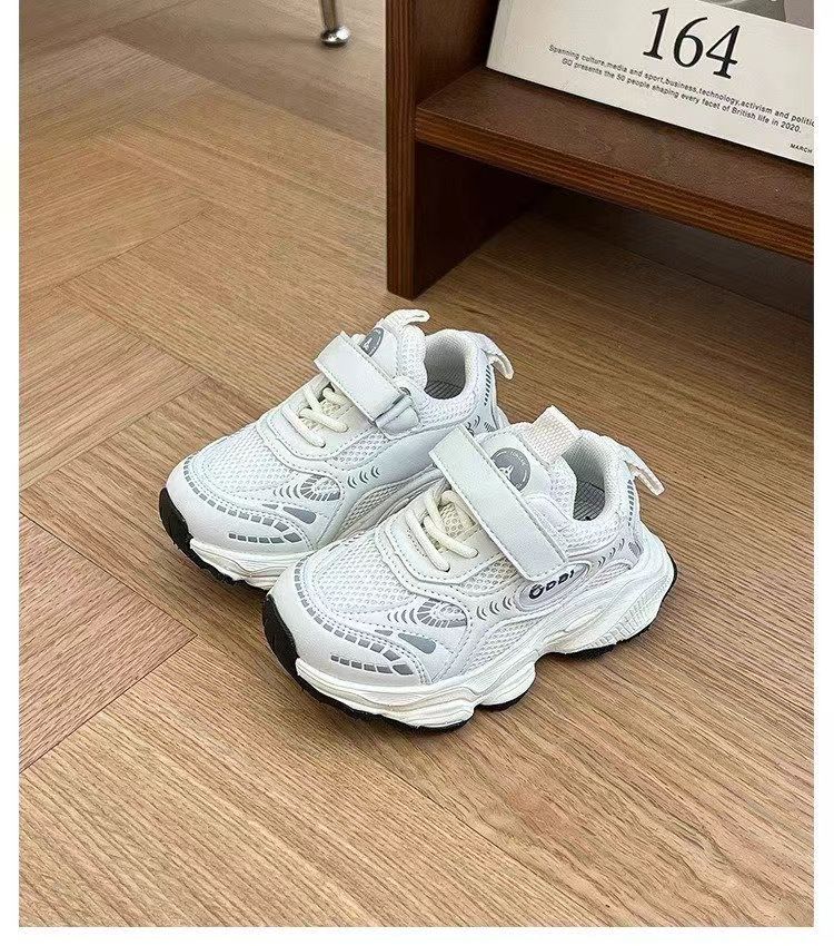 Children's Rotating Buckle Lightweight Breathable Mesh Daddy Sneakers