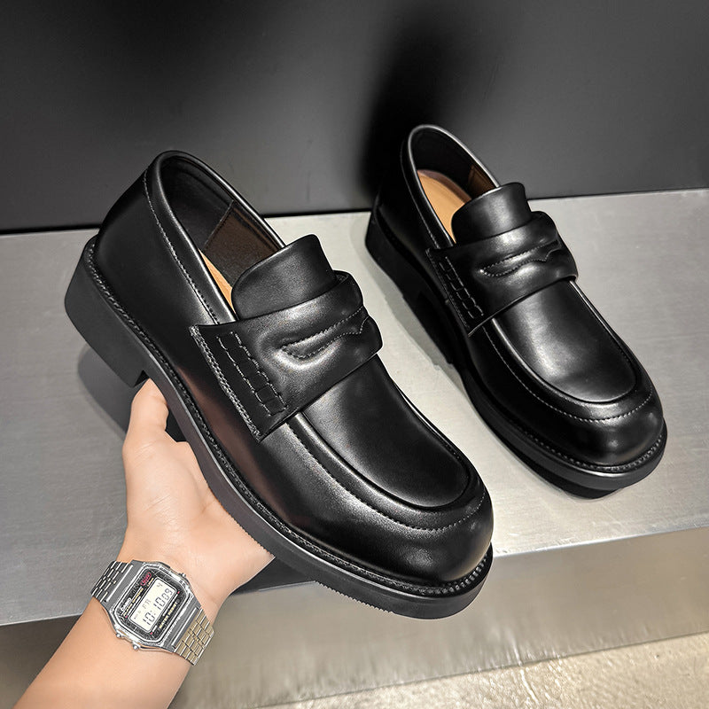 Men's Old Money Style Elegant Slip-on Commuter Derby Loafers/doug Shoes