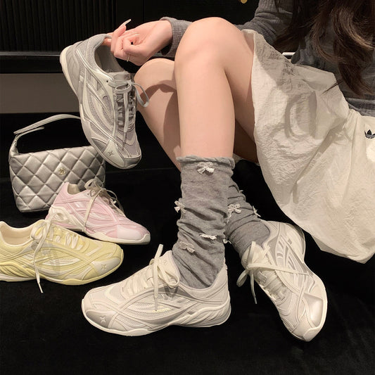 Women's Genuine Foam Cloud Racing Spring Platform German Training Sneakers