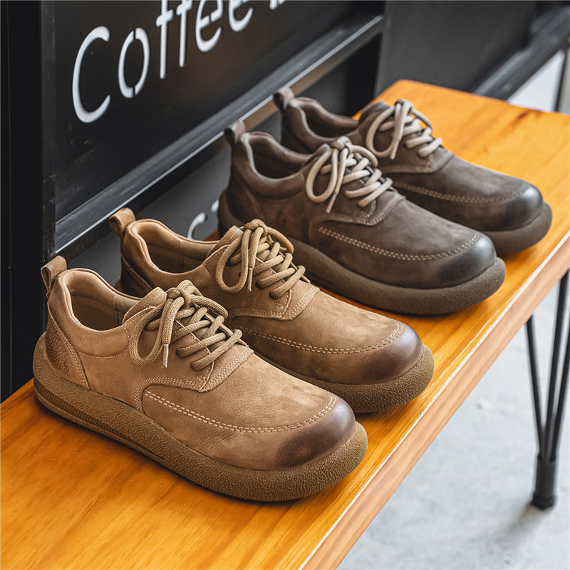 First Layer Cowhide Autumn Authentic British Style Men's Casual Leather Shoes