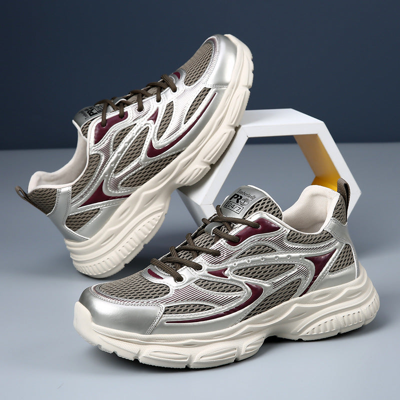 Men's Dad Outdoor Sports Breathable Lightweight High-grade Leather Shoes